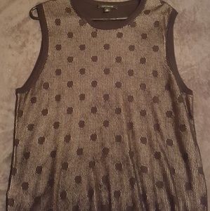 Pokadot black dress tank